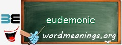 WordMeaning blackboard for eudemonic
